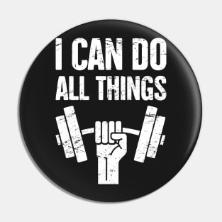 I Can Do All Things – Christian Workout Pin