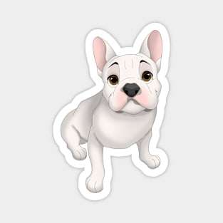 White French Bulldog Magnet