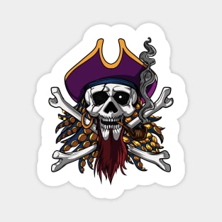 Pirate Skull Crossbones Magnet