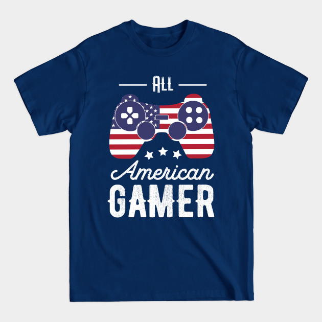 Disover All American Gamer 4th Of July Video Games - 4th Of July - T-Shirt