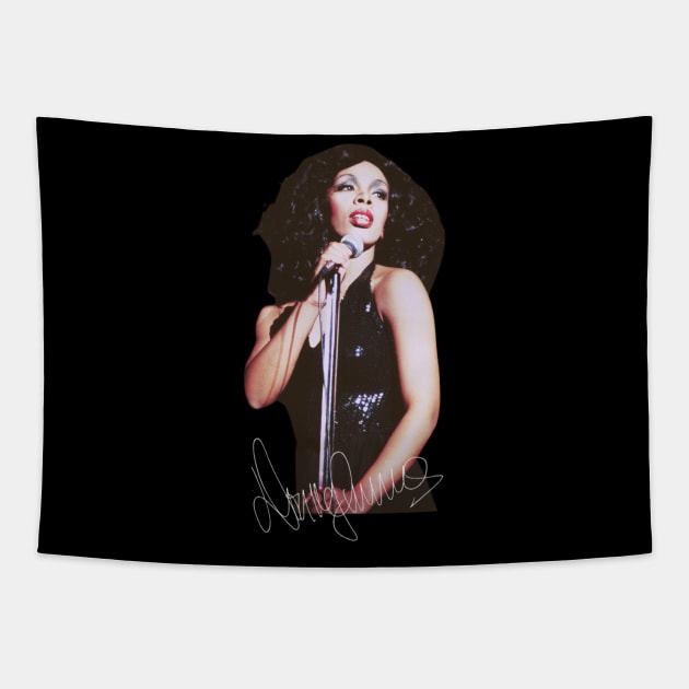 Donna Summer Signature Original Aesthetic Tribute 〶 Tapestry by Terahertz'Cloth