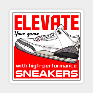 AJ 3 Retro White Cement Shoes Magnet