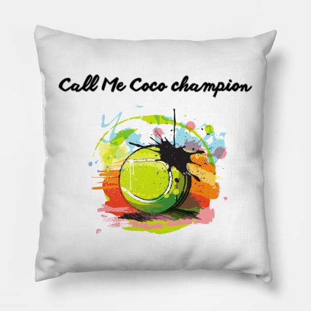 call me coco champion Pillow by Zoubir