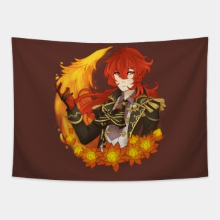 Diluc, Genshin Impact Tapestry