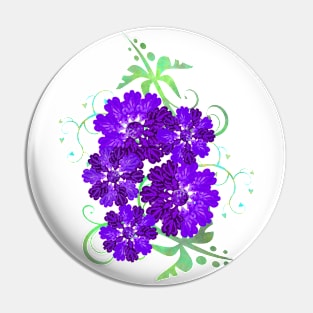 Violet Floral Decoration Dream Love Pin