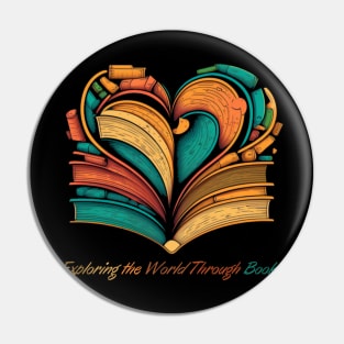 Exploring the World Through Books Pin