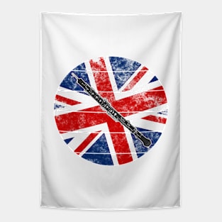 Oboe UK Flag Britain Oboist British Musician Tapestry