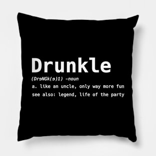 DRUNKLE Definition Pillow