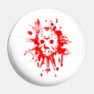 Jason Voorhees Blood Spatter Pin