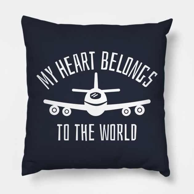 my heart belongs to the world Pillow by juinwonderland 41