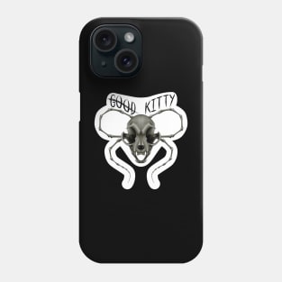 G̶o̶o̶d̶ Kitty Skull Die-cut Yellow Phone Case