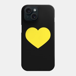 Yellow heart Phone Case