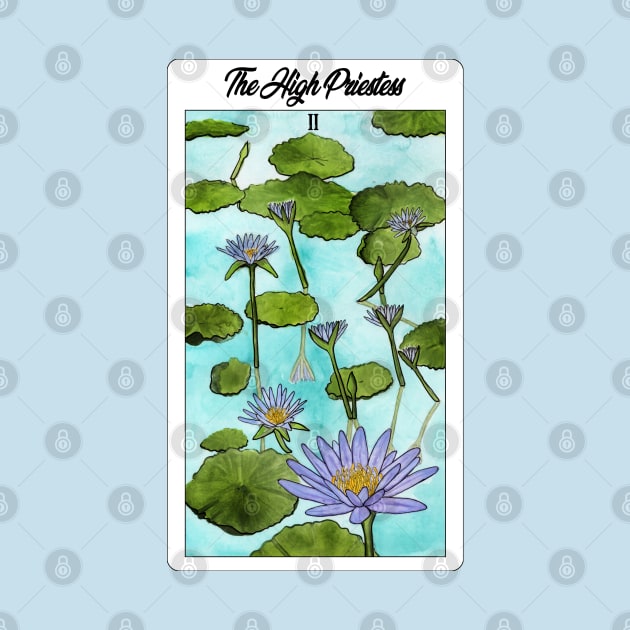 The High Priestess Lotus Card by Heather Dorsch Creations