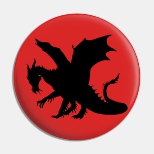 Black Dragon T-shirt Pin