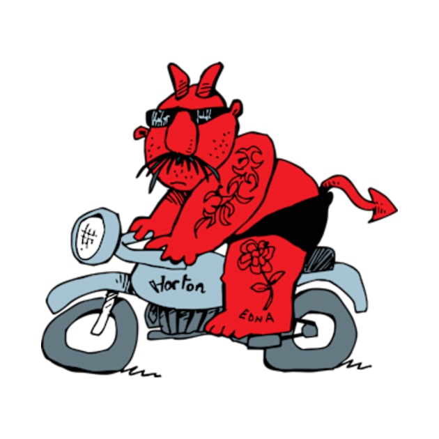 Devil on two wheels by vectormutt