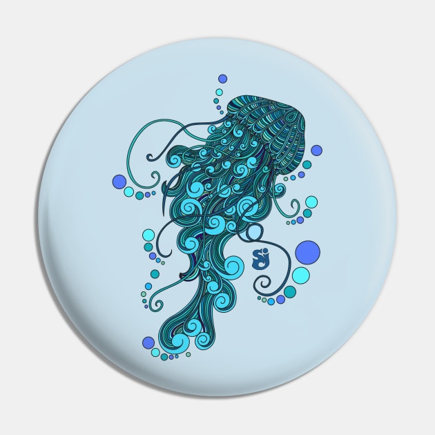 String Cheese Incident SCI Jelly Fish Pin by Shayna