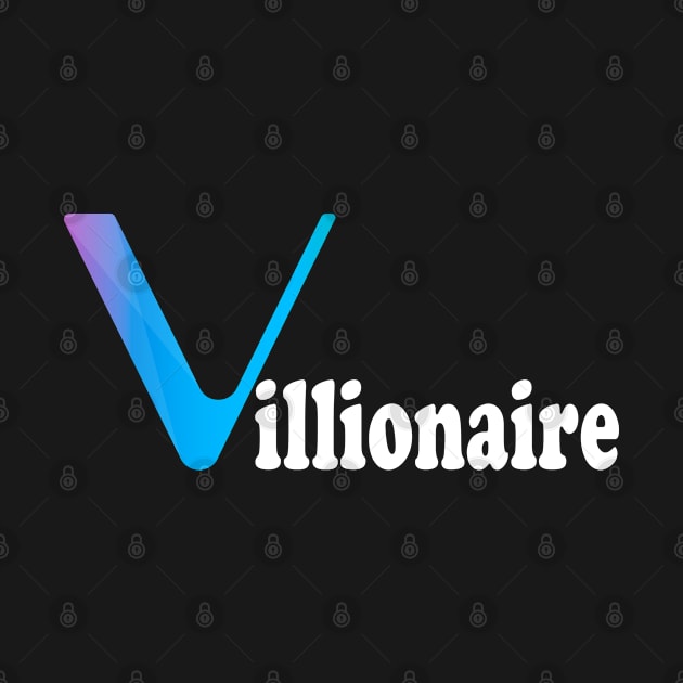 Vechain Millionaire Logo For Cryptocurrency VET Lovers by BonnaVida