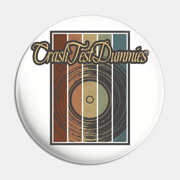 Crash Test Dummies Vynil Silhouette Pin by North Tight Rope