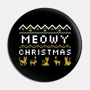 meowy christmas Pin