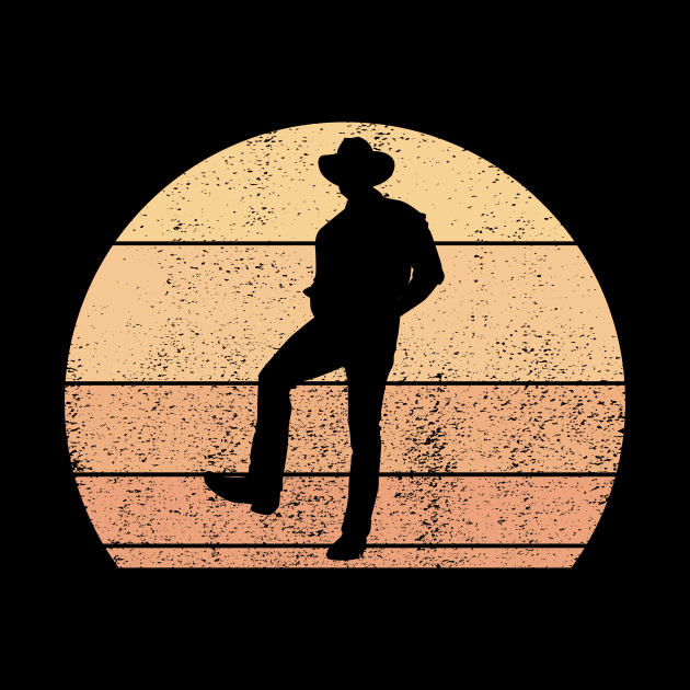 Retro Sunset Line Dancing I Country I Line Dance by Shirtjaeger