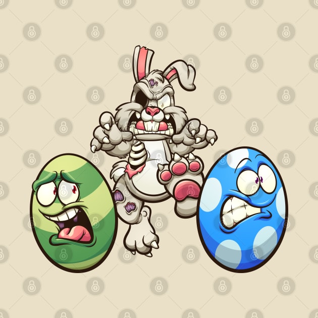 Zombie Easter bunny by memoangeles