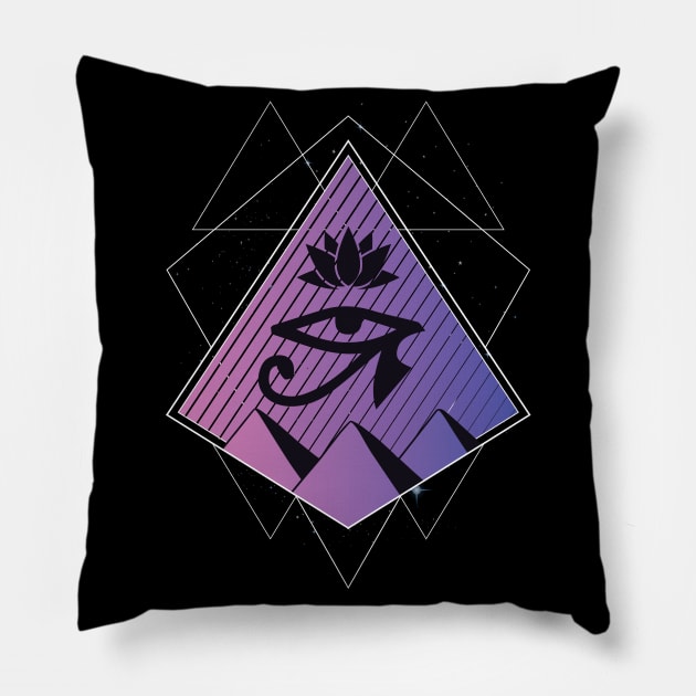 Fontaine Exclusives Eye Of Horus #118 Pillow by Fontaine Exclusives