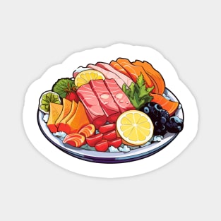 Feast your eyes and appetite on this stunning sashimi platter Magnet