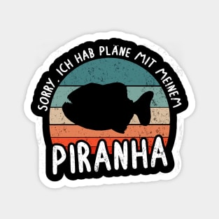 Piranha Pläne Liebhaber Züchter Angeln Meer Magnet