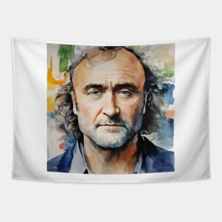 Watercolors with Phil Collins Tapestry