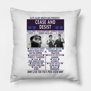 Elite Alien Wrestling PPV Poster Pillow