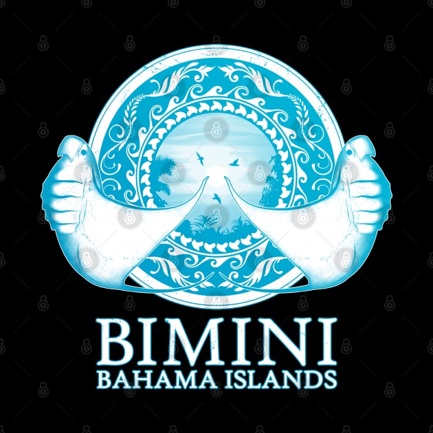 Manta Rays Bimini Bahama Islands by NicGrayTees