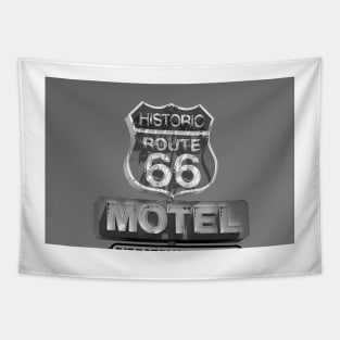 Route 66 motel sign Tapestry