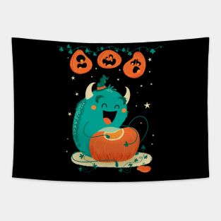 happy Halloween monster Tapestry