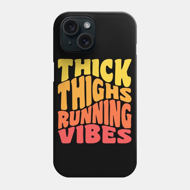 Runner Marathon Thick Thighs Running Vibes Fitness Phone Case by PodDesignShop