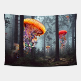 Forest of the Jellyfish Worlds Tapestry