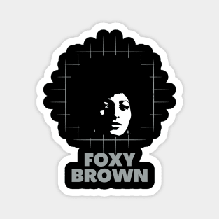 Foxy brown -> 90s retro Magnet