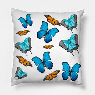 Butterflies Texture Pillow