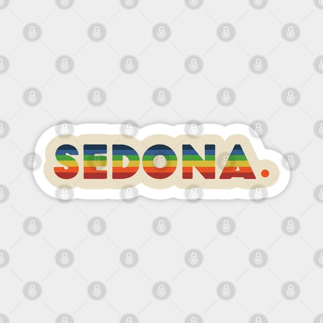 Sedona Desert Spectrum Magnet by Retro Travel Design