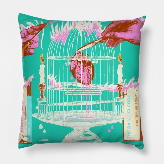 CAGED HEART II Pillow by Showdeer