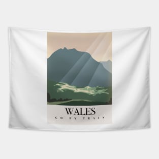 Wales Go By Train Tapestry