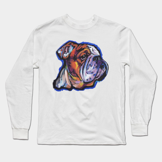 English Bulldog Dog Bright Colorful Pop Dog Art English Bulldog