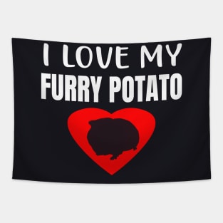 I Love my Furry Potato Guinea Pig Tapestry