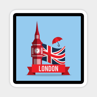 Blue London Magnet