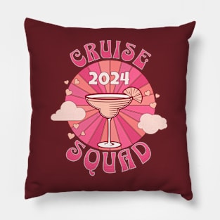 Hot Pink Cruise Squad 2024 Pillow