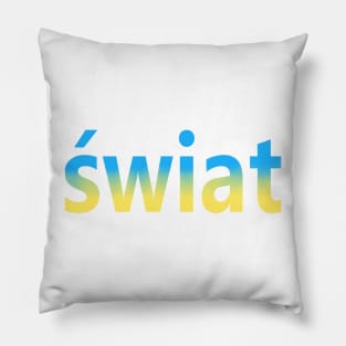 "Peace" in Polish Pillow