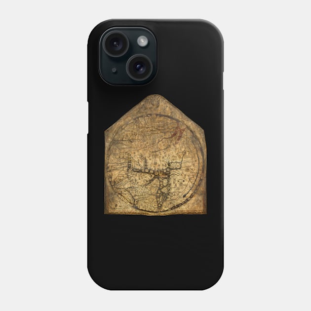 Hereford Mappa Mundi Phone Case by Medievalists.net