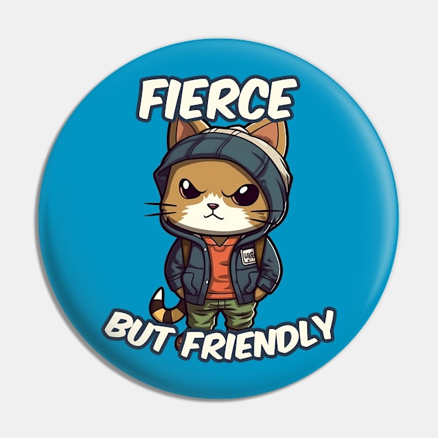 A cute kitty wearing street fashion Pin by AestheticsArt81