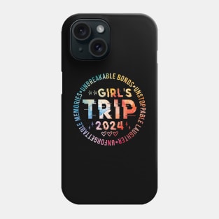 Girls Trip 2024 Womens Weekend Vacation Matching Besties Phone Case