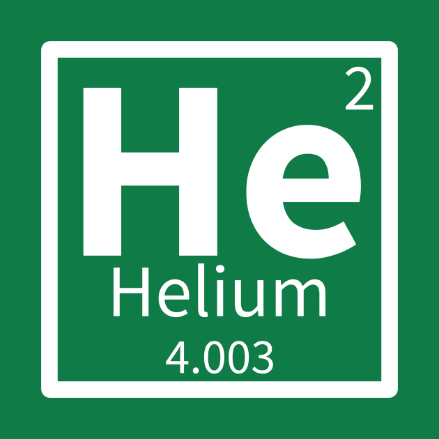 Helium — Periodic Table Element 2 by periodicimprints