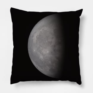 Last Quarter Moon Celestial Design Pillow